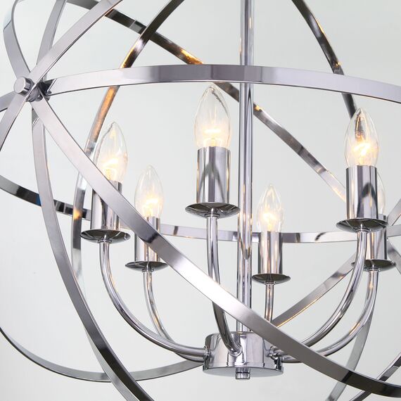 Eurosvet a058346 60139/6 Подвесной светильнк хром, изображение 3