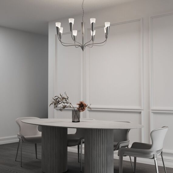 Eurosvet a068285 60167/8 Подвесной светильник никель, изображение 6