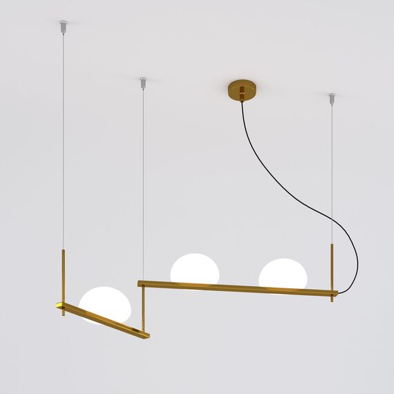 Eurosvet a061372 70145/3 Подвесной светильник латунь, изображение 2