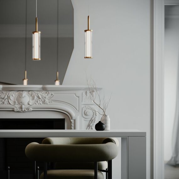 Eurosvet a067953 50386/1 LED Подвесной светильник латунь, изображение 5