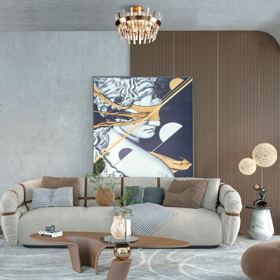 Eurosvet a047846 10111/5 Потолочный светильникзолотая бронза прозрачный хрусталь Strotskis, изображение 4