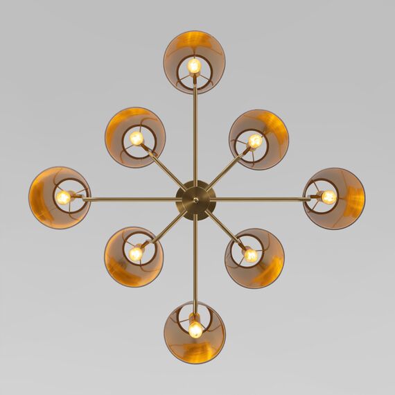 Eurosvet a069018 60173/8 Потолочный светильник латунь, изображение 4