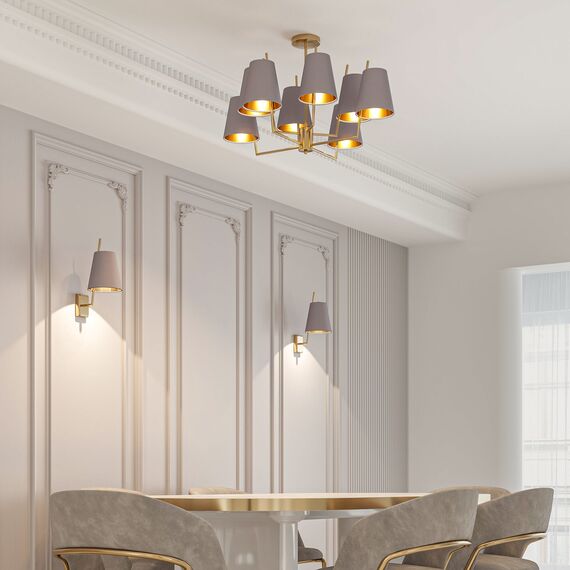 Eurosvet a069018 60173/8 Потолочный светильник латунь, изображение 5