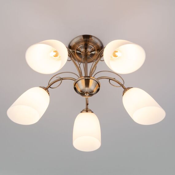 Eurosvet 00000078347 30107/5 Потолочный светильник античная бронза, изображение 3