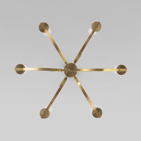 Eurosvet a060331 60141/6 Потолочный светильник латунь, изображение 3