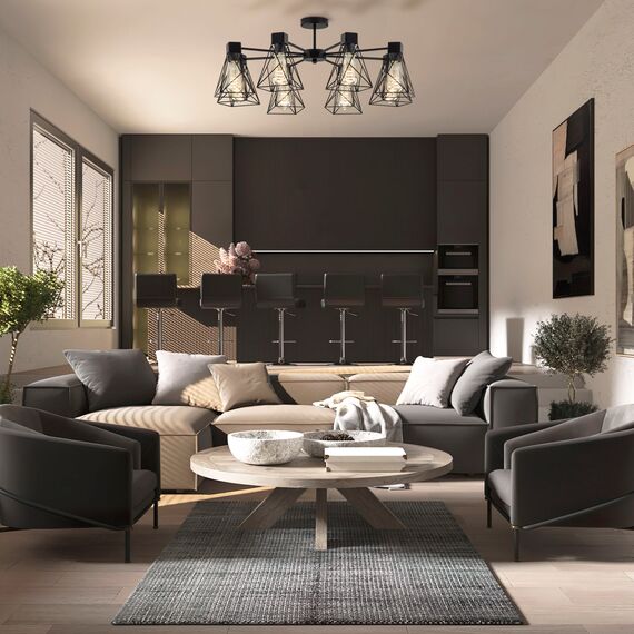 Eurosvet a044748 70107/8 Потолочный светильник черный, изображение 4