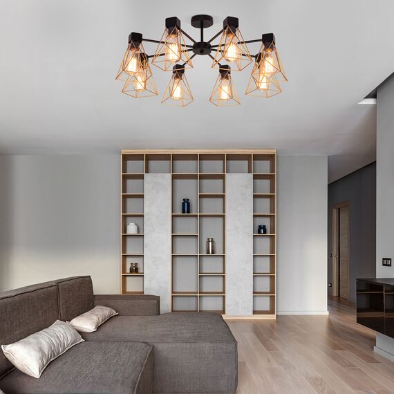 Eurosvet a061403 70107/8 Потолочный светильник черный/латунь, изображение 4