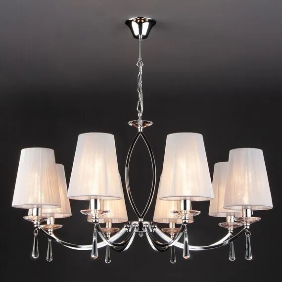 Eurosvet 00000085990 60079/8 Подвесной светильник хром, изображение 4