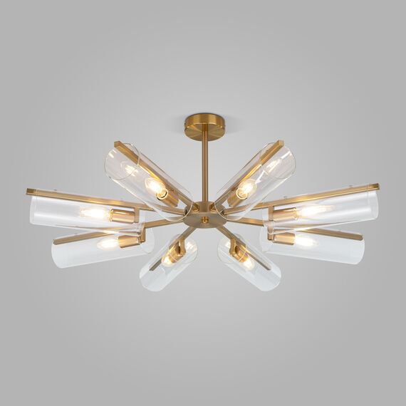 Eurosvet a060898 70144/8 Потолочный светильник латунь