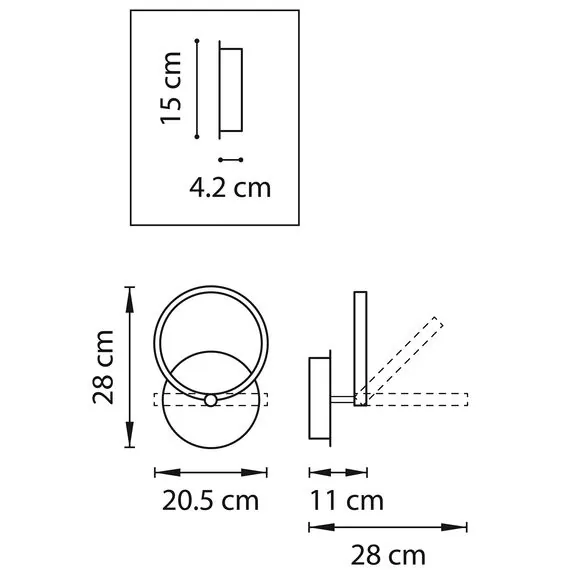 Lightstar 749612 Бра BREVE LED 8W 580LM БЕЛЫЙ 3000K, изображение 2