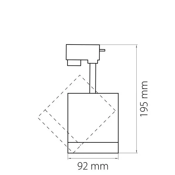 Lightstar 301264 Светильник для 1-фазного трека CANNO LED 15W 960LM 30G БЕЛЫЙ 4000K IP20, изображение 3