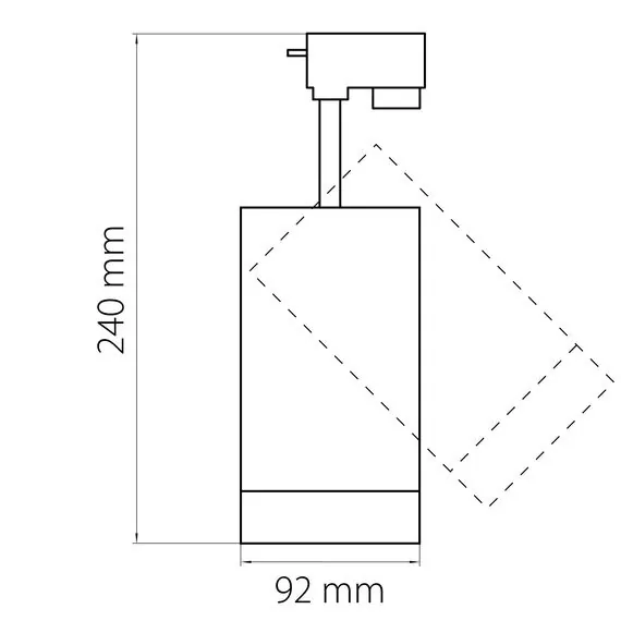 Lightstar 303264 Светильник для 1-фазного трека CANNO LED 35W 2240LM 45G БЕЛЫЙ 4000K IP20, изображение 3