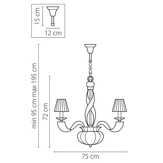 Lightstar 702102 Люстра подвесная ALVEARE 10х40W E14 ЗОЛОТО, изображение 2