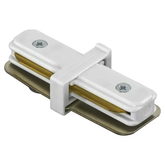 Lightstar 502106 Соединитель трековый однофазный BARRA малый прямой БЕЛЫЙ
