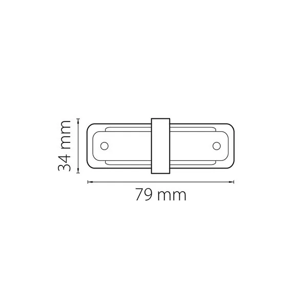 Lightstar 502106 Соединитель трековый однофазный BARRA малый прямой БЕЛЫЙ, изображение 2
