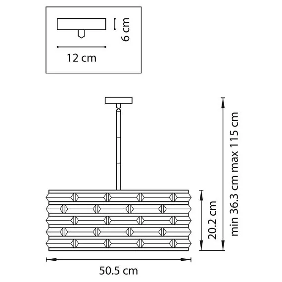 Lightstar 746068 Люстра AMERIGO 6х40W E14 УМБРА ПРОЗРАЧНЫЙ, изображение 2