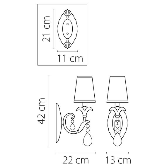 Lightstar 691614 Бра CAPPA 1x40W E14 РОЗОВЫЙ ХРОМ, изображение 2