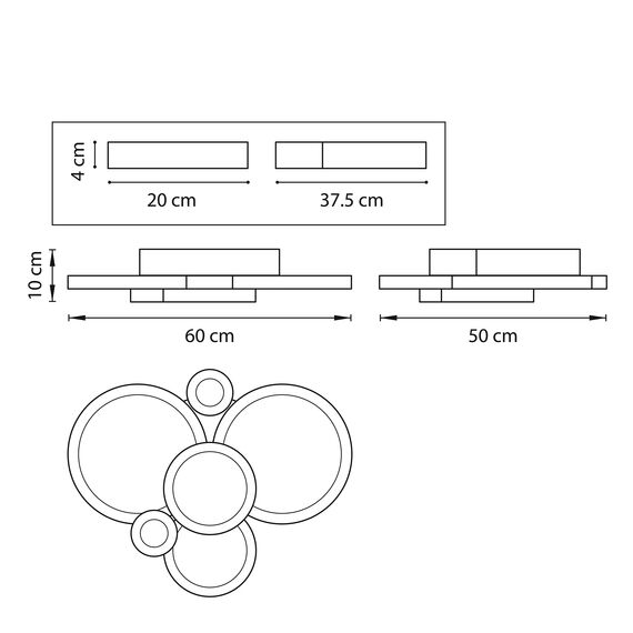 Lightstar 749083 Люстра BREVE LED 80W 6700LM УМБРА 4000K, изображение 2