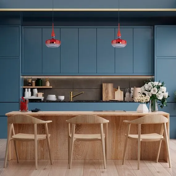 Lightstar 804402 Люстра ASTRA LED 12W 580LM ХРОМ/КРАСНЫЙ 3000K, изображение 2