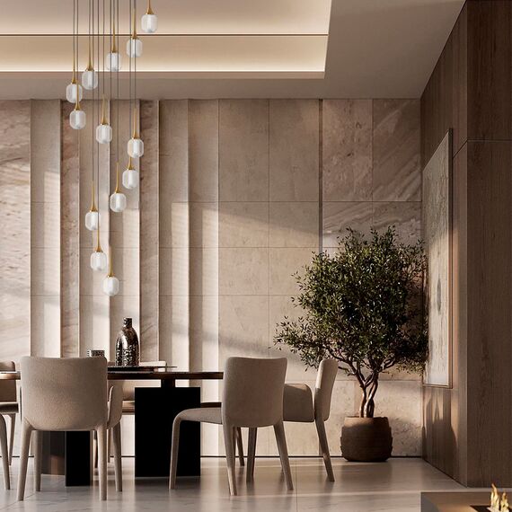 Lightstar 738131 Люстра ACRILE 53W LED 3217LM 360G ЗОЛОТО 3000K, изображение 2