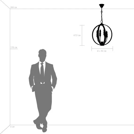 Lightstar 731247 Люстра CERO 4х40W E14 ЧЕРНЫЙ/ЗОЛОТО, изображение 3