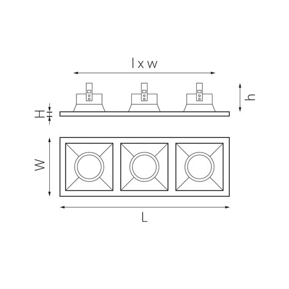 Lightstar D537030303 Светильник DOMINO QUADRO МR16 (214537+214503+214503+214503), изображение 2