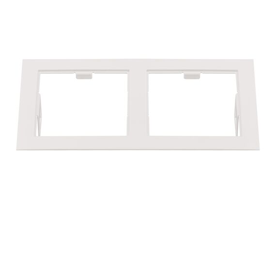 Lightstar 214526 Рамка DOMINO Double QUADRO MR16 БЕЛЫЙ