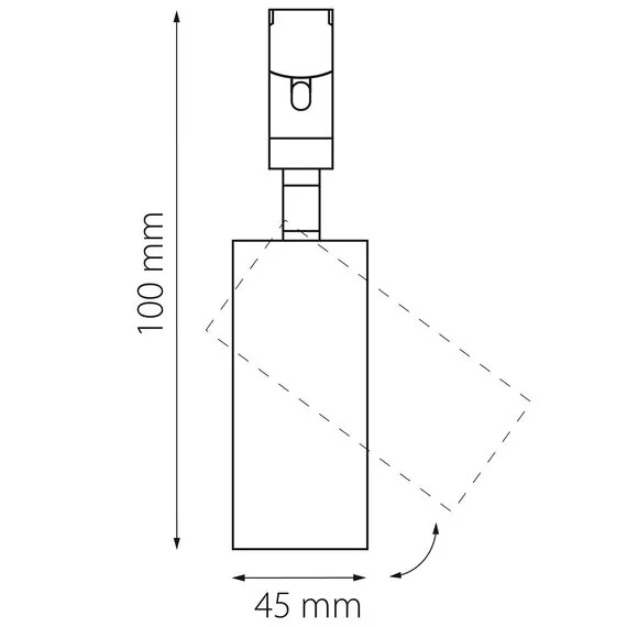 Lightstar 207237 Светильник 48V д/1-фазн трека DUE LED 10W 500LM 24G ЧЕРНЫЙ 3000K IP20, изображение 2