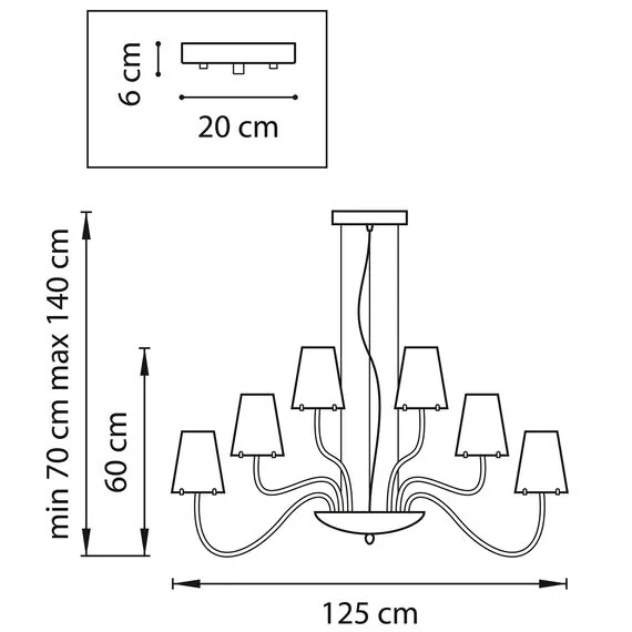 Lightstar 758214 Люстра подв. DIAFANO 21х40W G9 ХРОМ/ПРОЗРАЧНЫЙ, изображение 2