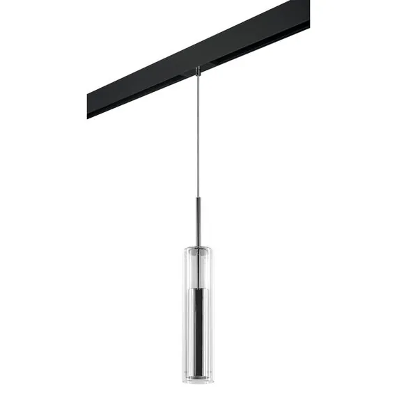 Lightstar PRO756014 Светильник д/1-фазн трека CILINO 1х40W GU10 ХРОМ/ЧЕРНЫЙ (756014+595007)