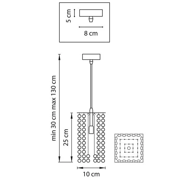Lightstar 795422 Подвес CRISTALLO 1х40W G9 ЗОЛОТО, изображение 3