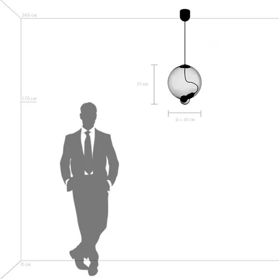 Lightstar 805303 Люстра COLORE 1х8W (led) E27 АЛЮМИНИЙ/КОНЬЯЧНЫЙ, изображение 4