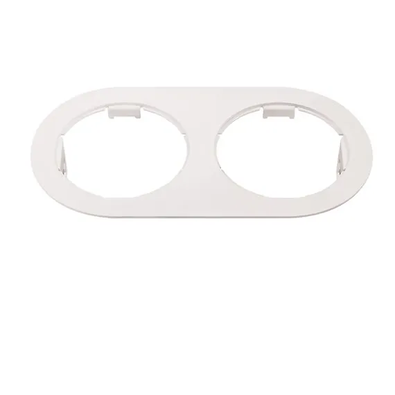 Lightstar 214656 Рамка DOMINO Double ROUND МR16 БЕЛЫЙ