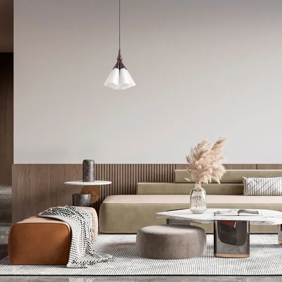 Lightstar 757150 Люстра CONE 5х10W (led) E14 КОФЕЙНЫЙ/БЕЛЫЙ, изображение 2