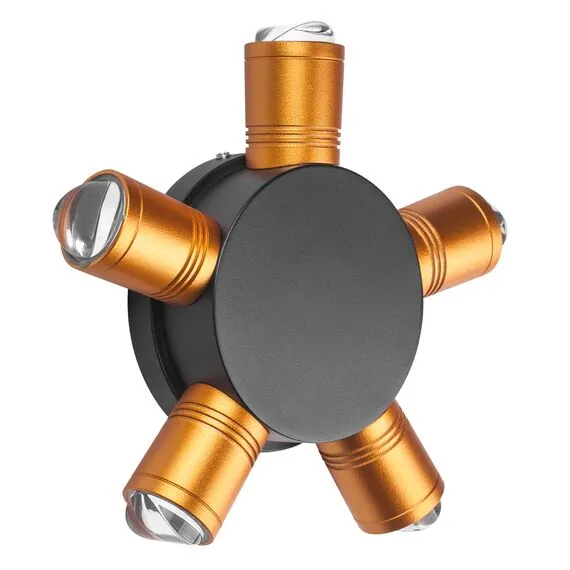 Lightstar 380653 Светильник DITO 5х1W LED 550LM G ЧЕРНЫЙ/ЗОЛОТО 4000K