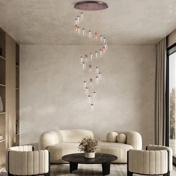 Lightstar 805300 Люстра COLORE 1х8W (led) E27 АЛЮМИНИЙ/ПРОЗРАЧНЫЙ, изображение 2