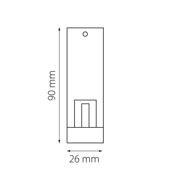 Lightstar 507187 Крепление потолочное трековое DUE ЧЕРНЫЙ, изображение 2