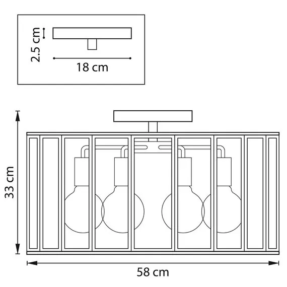 Lightstar 798281 Люстра GENNI 8х40W E27 ЛАТУНЬ/ПРОЗРАЧНЫЙ, изображение 2