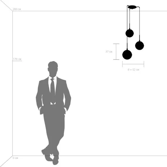 Lightstar 813131 Люстра GLOBO 3х40W E14 electroplating bronze/white, изображение 3