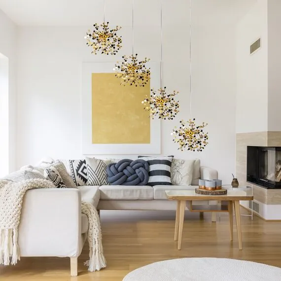 Lightstar L4PL721132 Подвес четверной линейный EXTRA 4x3x5W(led) G9  (721132 - 4 + 572142 -1) ЗОЛОТО, изображение 2