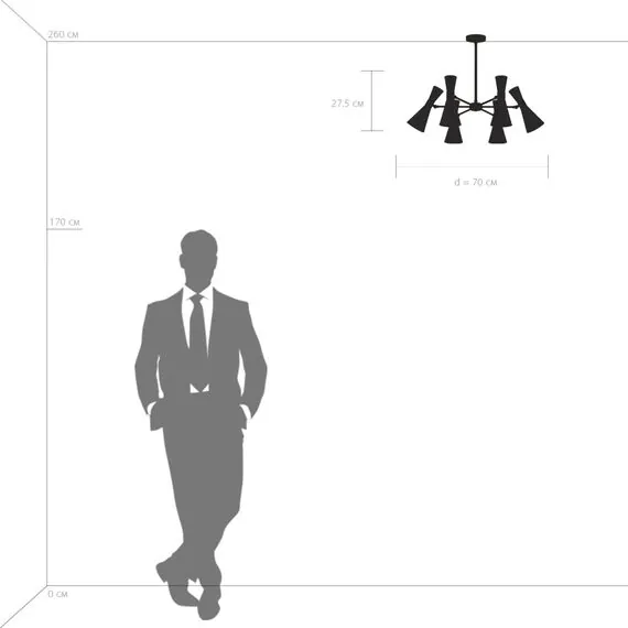 Lightstar 816061 Люстра DUMO 6х40W E14 ЛАТУНЬ/ЗОЛОТО, изображение 3