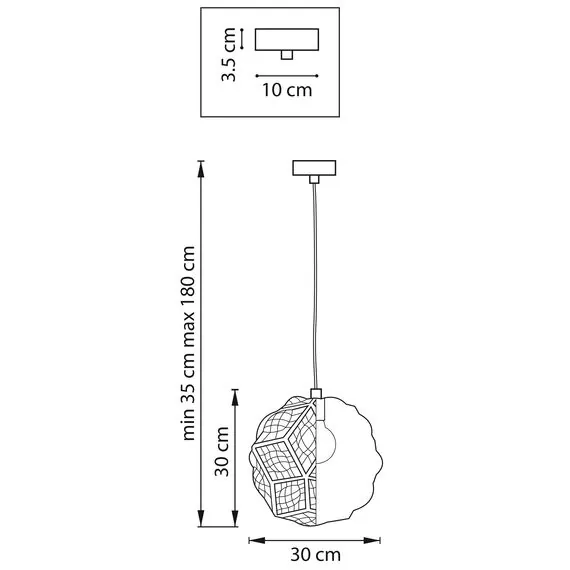 Lightstar 724312 Люстра FERMO 1х40W E27 ЗОЛОТО, изображение 2