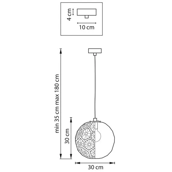 Lightstar 724212 Люстра FERMO 1х40W E27 ЗОЛОТО, изображение 2