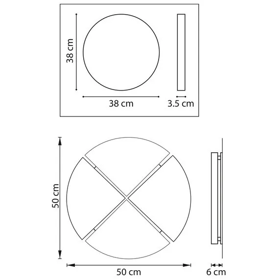 Lightstar 737616 Бра EMISFERO 60W LED 3850LM БЕЛЫЙ МАТОВЫЙ 3000-6000K, изображение 3