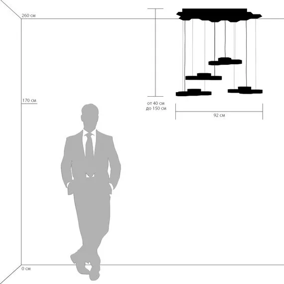 Lightstar 750262 Люстра подвесная FAVO LED-80W 3840LM Silver 3000K, изображение 3