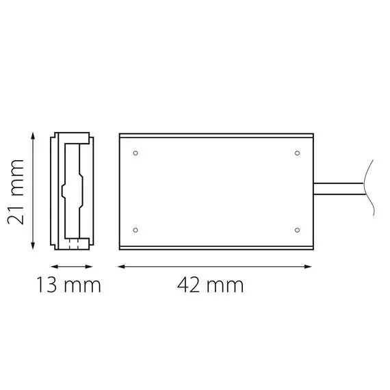Lightstar 507117 Адаптер д/питания 48V трековый DUE ЧЕРНЫЙ, изображение 2