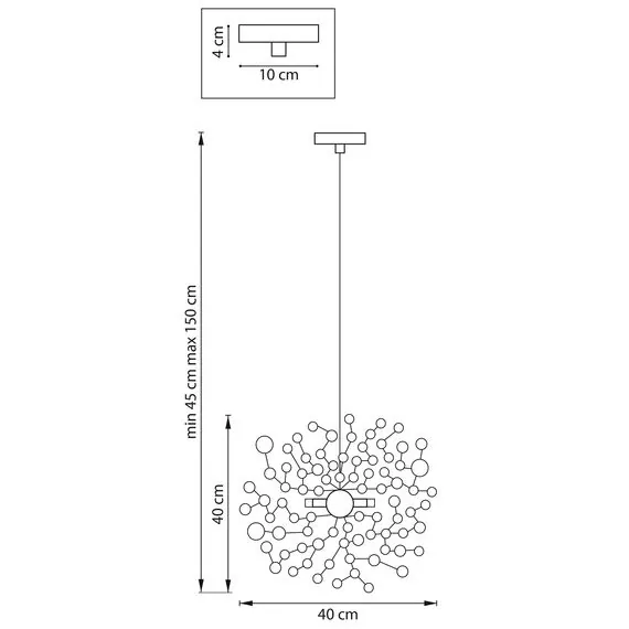 Lightstar L1P721134 Подвес EXTRA 3х5W(led) G9 (721134+ 572104) ХРОМ, изображение 3