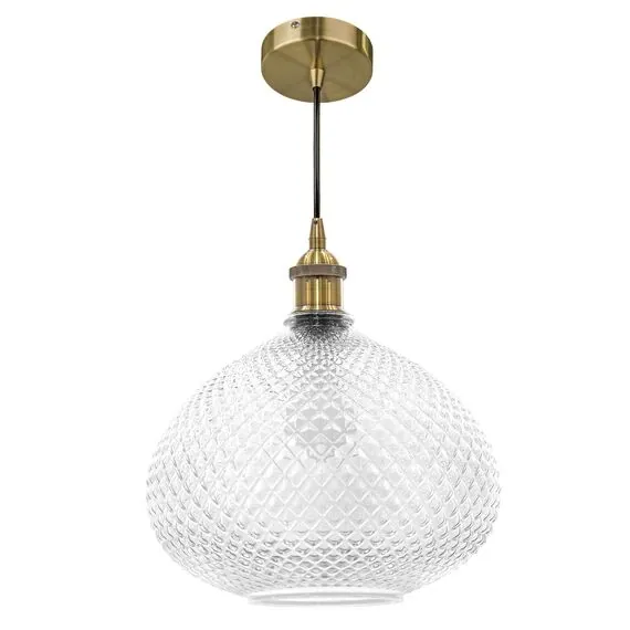 Lightstar 798031 Люстра GENNI 1х40W E27 ЛАТУНЬ/ПРОЗРАЧНЫЙ