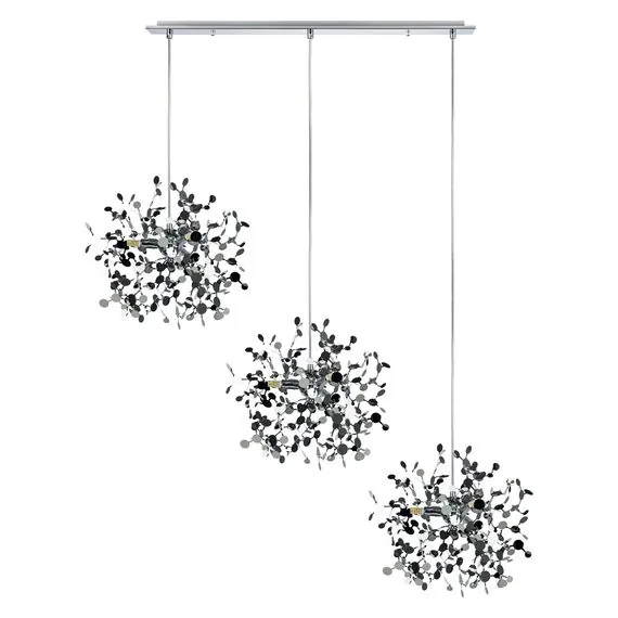 Lightstar L3PL721134 Подвес тройной линейный EXTRA 3x3x5W(led) G9  (721134 - 3 + 572124 -1) ХРОМ