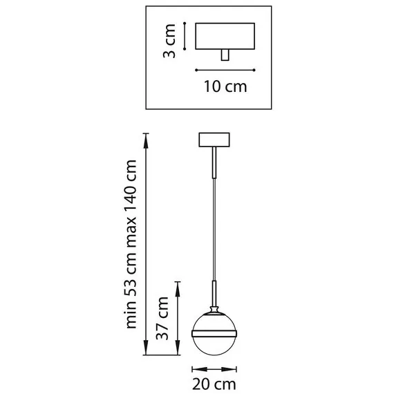 Lightstar 813117 Подвес GLOBO 1х40W E14 black/white, изображение 2